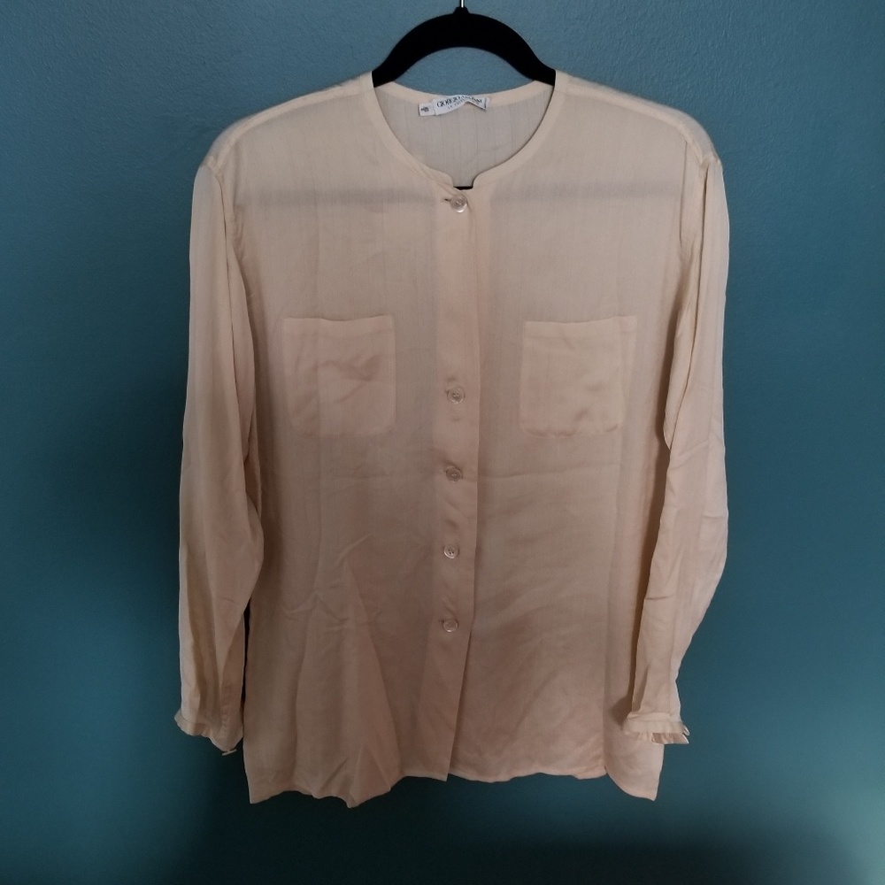 Vintage Armani Button Down Blouse